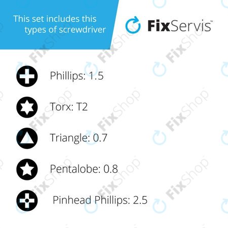 LJL 129-5 - Tournevis magnétique de précision pour smartphones 5 en 1
