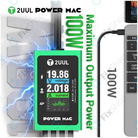 Câble d'alimentation de diagnostic avec affichage pour ordinateurs portables, 2UUL PW08