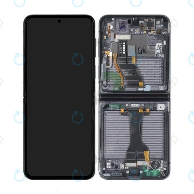 Samsung Galaxy Z Flip 5 F731B - Écran LCD + Ecran Tactile + Cadre (Graphite) - GH82-31827A Genuine Service Pack
