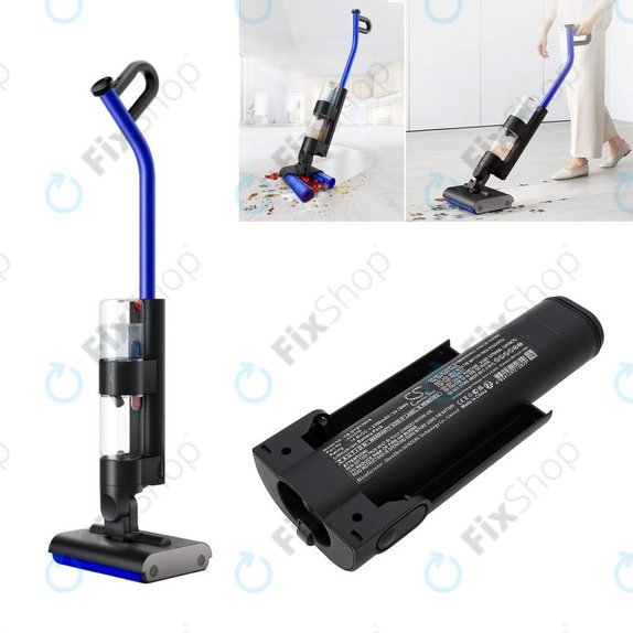 Batterie pour Dyson WashG1 Wet Floor Cleaner, 2350mAh, Li-Ion, 14.8V, 452646, HQ