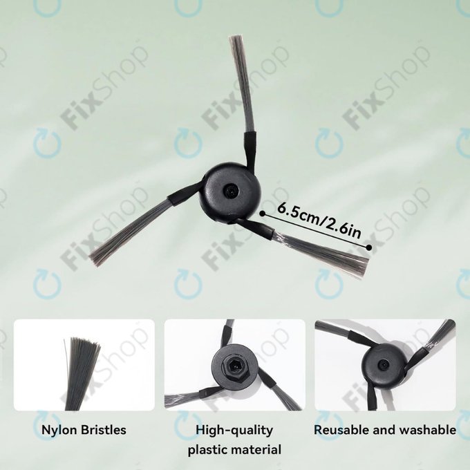 Brosse latérale, 2 pièces pour Xiaomi Dreame X50 Ultra, X40 Ultra, L40 Ultra, L40s Pro Ultra, Mova V50 Ultra, P60