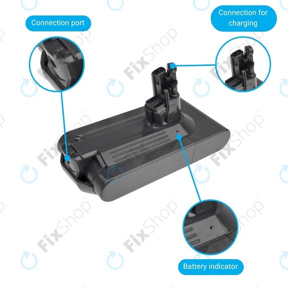 Dyson V11 - Batterie 299820, SV14, 970145-02 Li-Ion 25.2V 4000mAh