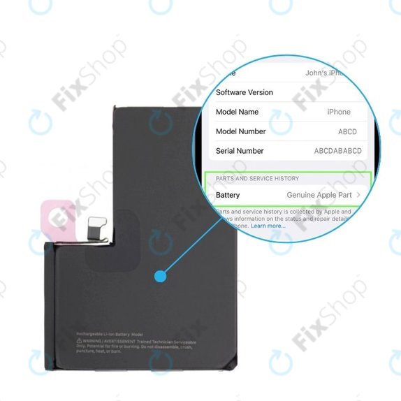 Baterije pour iPhone 15 Pro | 661-35694 | 3274mAh | Genuine Apple