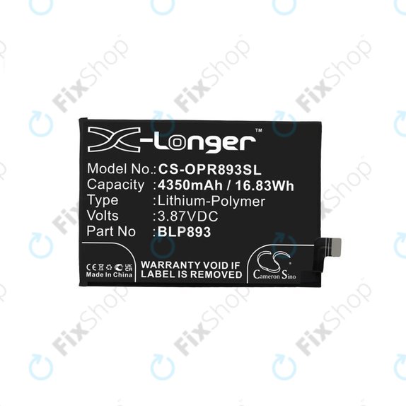Realme GT 2 Pro 5G, GT Neo 2 5G - Batterie BLP887 2150mAh HQ