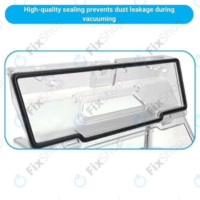 Xiaomi Mi Robot Vacuum Mop Pro (P), Viomi V2 Pro, V3, SE - Poubelle (Transparent)