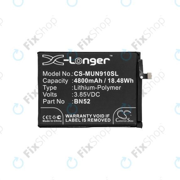 Xiaomi Redmi Note 9 Pro - Batterie BN52 4800mAh HQ