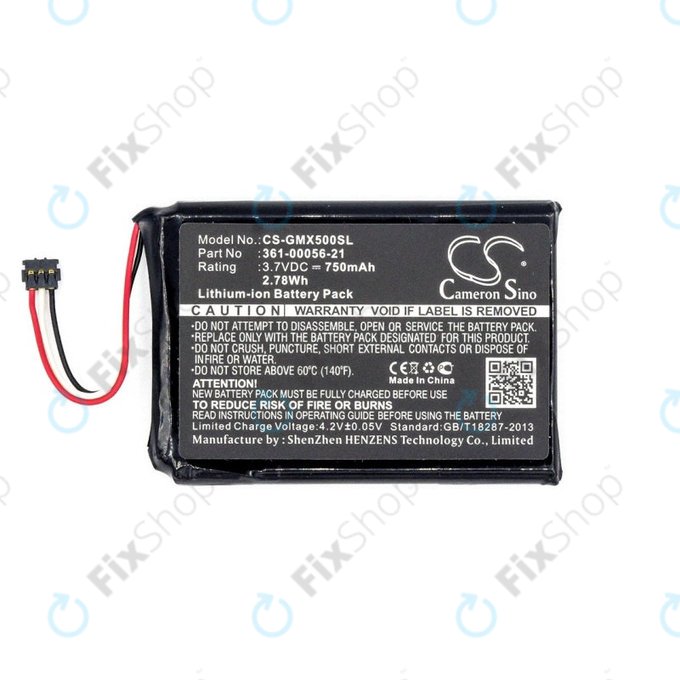 Batterie pour Garmin Driveluxe 50, 750mAh, Li-Ion, 3.7V, 361-00056-21, HQ