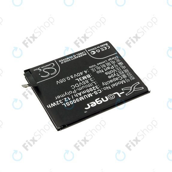 Batterie pour Xiaomi Mi 9, 3200mAh, Li-Pol, 3.85 V, BM3L, HQ