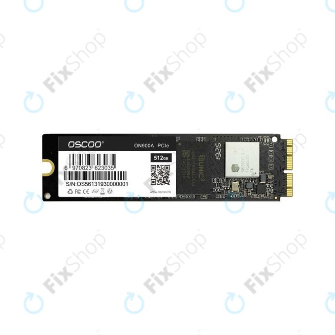 Oscoo ON900A PCIe - SSD 512 Go - MacBook Air, Pro (Fin 2013 - 2017)