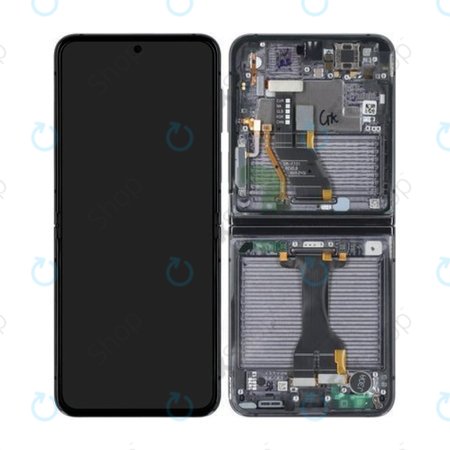 Samsung Galaxy Z Flip 5 F731B - Écran LCD + Ecran Tactile + Cadre (Graphite) - GH82-31827A Genuine Service Pack