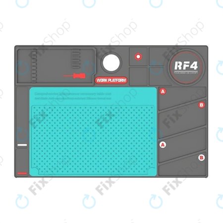 Refox RF4 Plate-forme de travail - Tapis antistatique résistant à la chaleur ESD