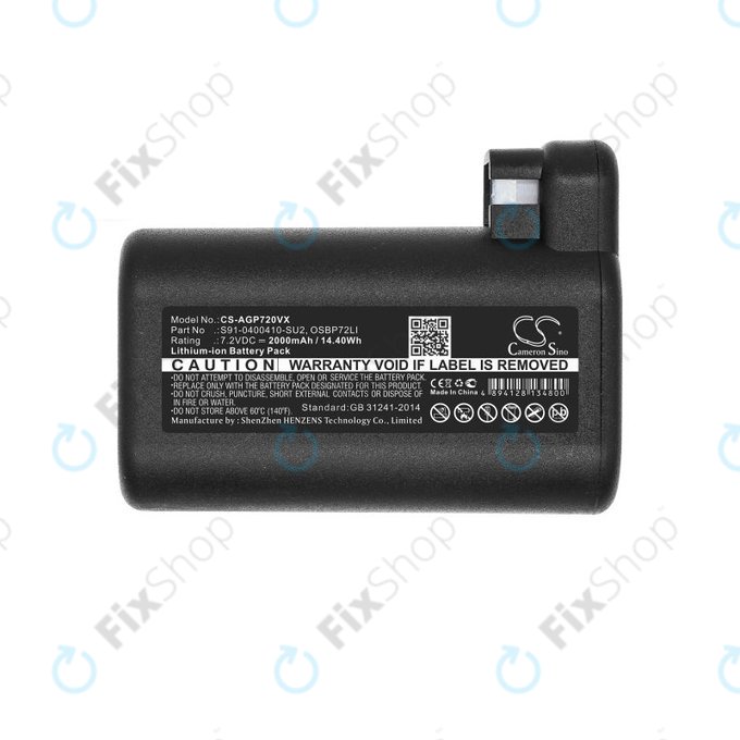 AEG série RX, Electrolux E, série P - Batterie S91-0400410-SU2, OSBP72LI, OSBP72LI25 2000mAh HQ