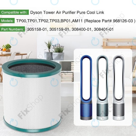 Dyson Purifier Cool-series, Pure Cool-series - Filtre HEPA (Charbon actif)