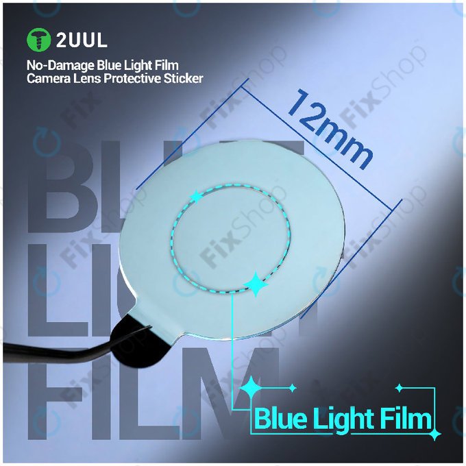 Stickers de protection lentille caméra (anti-lumière bleue), 2UUL DA33, 500 pcs/pack