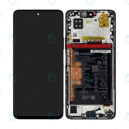 Huawei Nova 9 SE JLN-LX1 JLN-LX3 - Écran LCD + Écran Tactile + Cadre + Batterie (Noir Minuit) - 02354UVY Genuine Service Pack