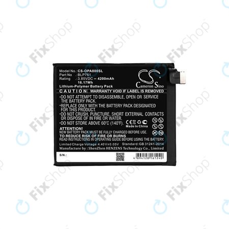 OnePlus 8 N2013 IN2017 - Batterie BLP761 4200mAh HQ