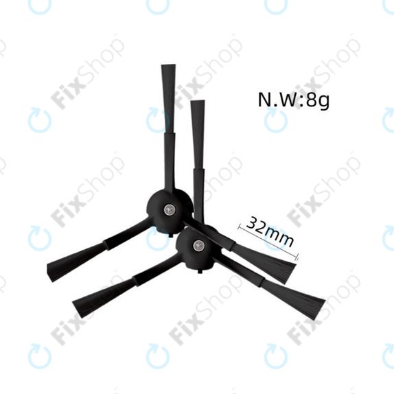 Kit de pièces de rechange pour Xiaomi Roborock S8, S8+, S8 Pro Ultra (2 paires de brosses principales, 4x Filtre, 4x Brosse latérale – noire, 4x Chiffon de vadrouille, 4x Sac à poussière)