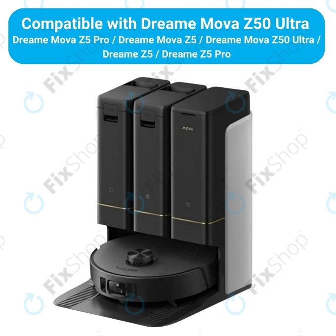 Kit de pièces de rechange pour Dreame Mova Z50 Ultra, Z5, Z5 Pro (2x Brosse principale, 4x Filtre, 4x Brosse latérale)