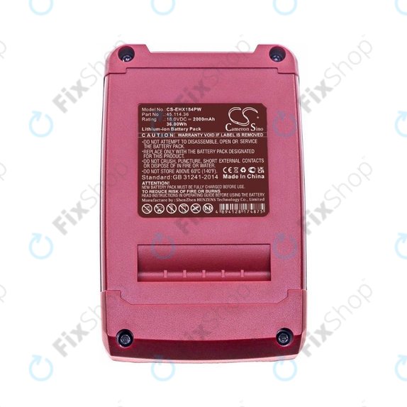 Einhell 18V - Batterie 45.114.36 Li-Ion 18.0V 2000mAH HQ