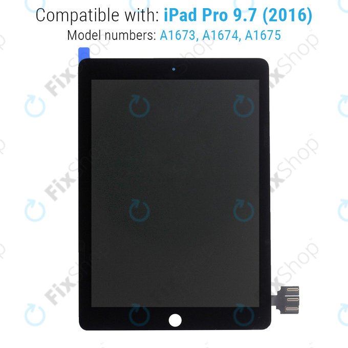 Apple iPad Pro 9.7 (2016) - Écran LCD + Écran tactile (Noir)