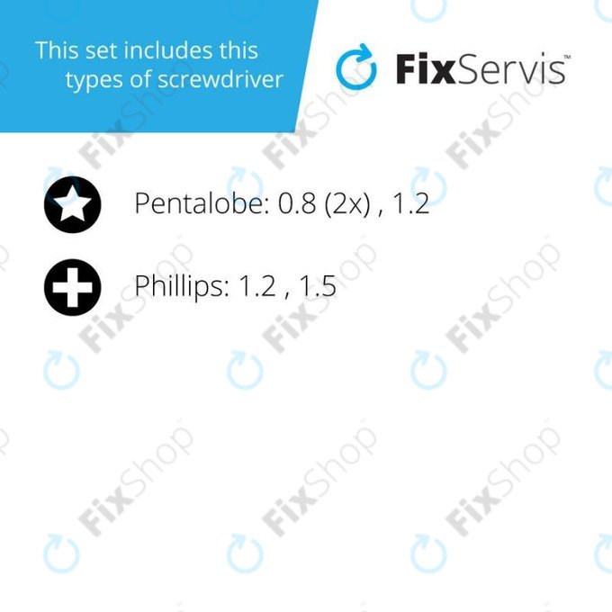 Jakemy JM-8121 - Jeu de tournevis pour appareils Apple et Samsung 5 en 1