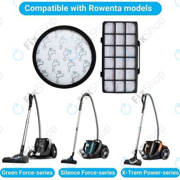Rowenta Green Force, Silence Force, X-Trem Power - Ensemble de filtres