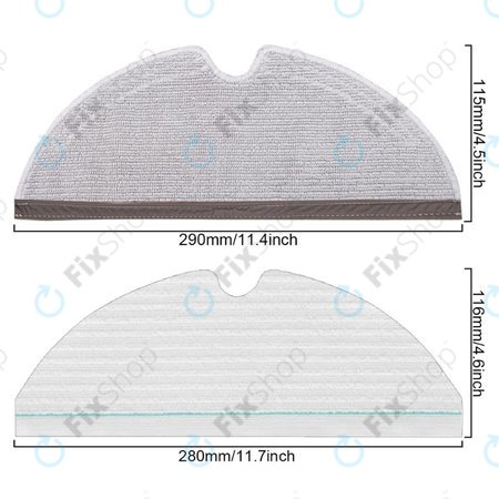 Xiaomi Roborock Q7, Q7+, Q7 Max, Q7 Max+, T8 - Ensemble standard (Blanc)