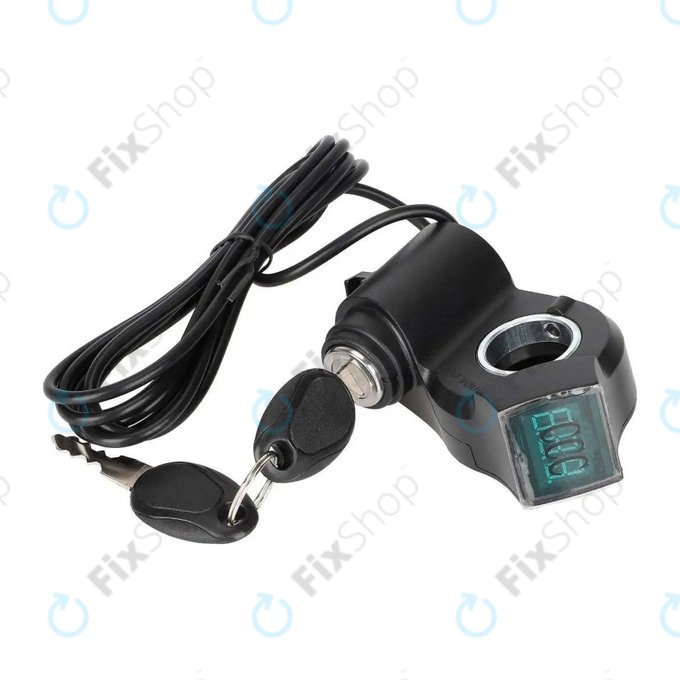 Kugoo Kirin M4, M4 Pro, Speedual, Zero 8X, 10X, MiniWalker, T10-DDM - Interrupteur d'Allumage avec Voltmètre