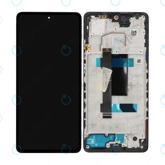 Xiaomi Redmi Note 12 Pro 5G - Écran LCD + Écran Tactile + Cadre (Noir Minuit) - 5600010M1600 Genuine Service Pack