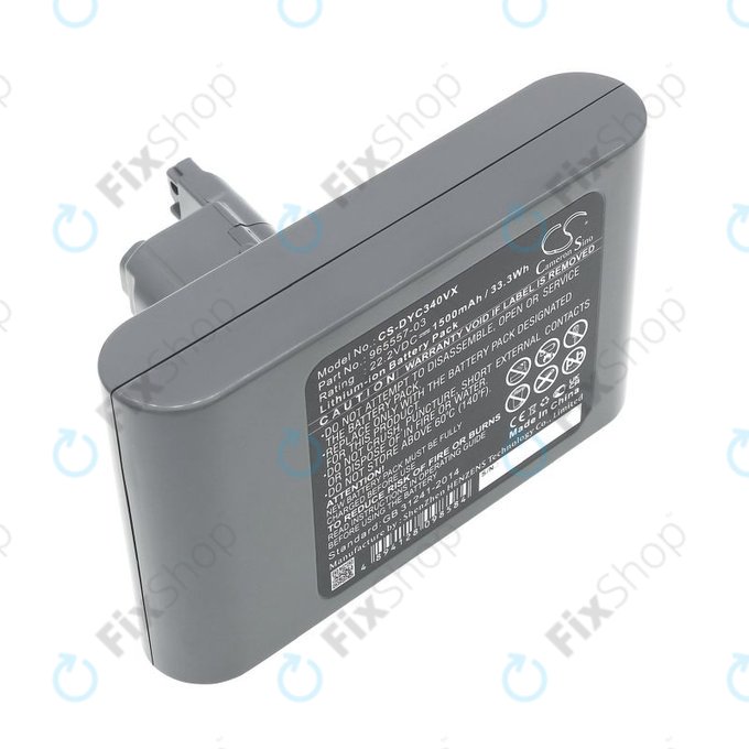 Batterie pour Dyson DC31, DC34, DC35, DC44, DC45, DC56, 1500mAh, Li-Ion, 22.2V, 965557-03, HQ