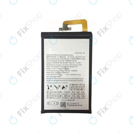 Blackberry Keyone - Batterie BAT-63108-003 3505mAh 1ICP5/51/81