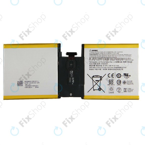 Microsoft Surface Go - Batterie 3411mAh