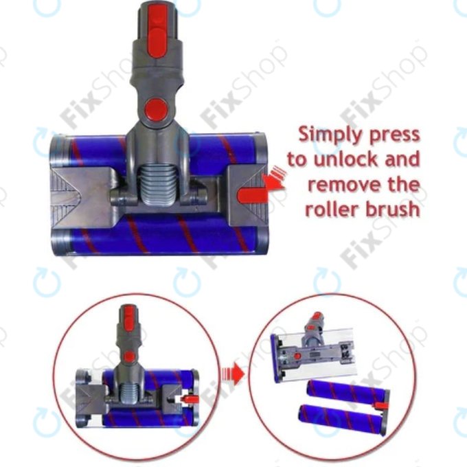 Dyson V-series, Outsize - Tete a double rouleau