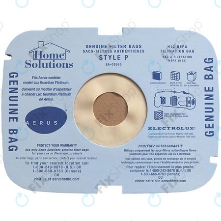 Electrolux, Aerus - Sac a poussiere (Style-P)