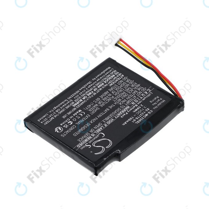 Batterie pour Motorola CS3070, CS3300, Zebra CS3070, 700mAh, Li-Ion, 3.7V, 82-133770-01, HQ