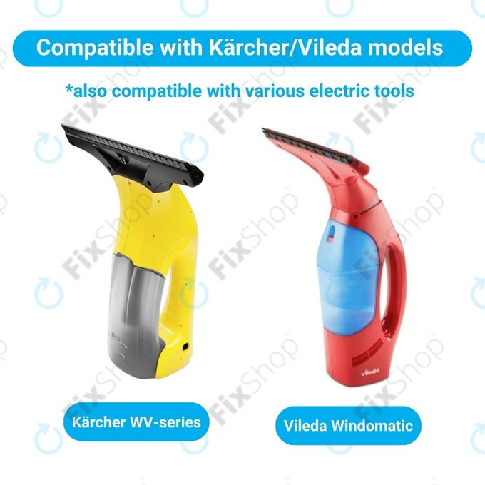 Karcher WV1, WV2, WV2 Plus, WV2 Premium, WV50 Plus, WV70 Plus - Batterie INR18650 Li-Lon 3.7V 2900mAh HQ