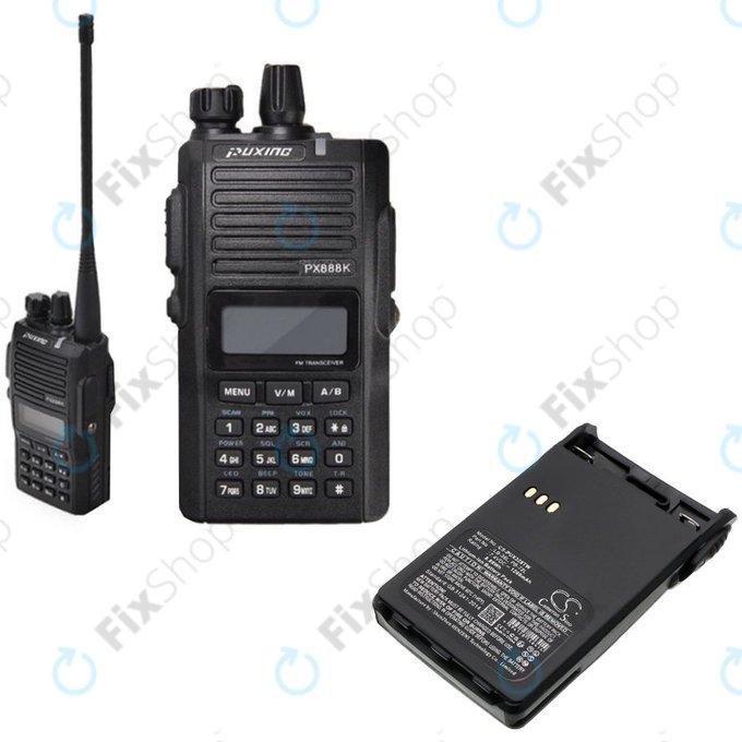 Batterie pour ADI AT-46, Baojie BJUV22, Huntec HT-3688, 1200mAh, Li-Ion, 7.4V, LB-38L, HQ