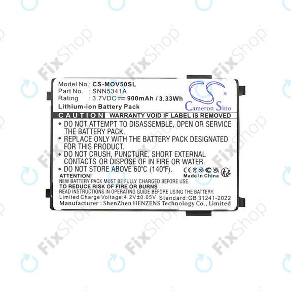 Batterie pour Motorola V3688, V2188, L2000, V998+, 900mAh, Li-Ion, 3.7V, SNN5341A, HQ