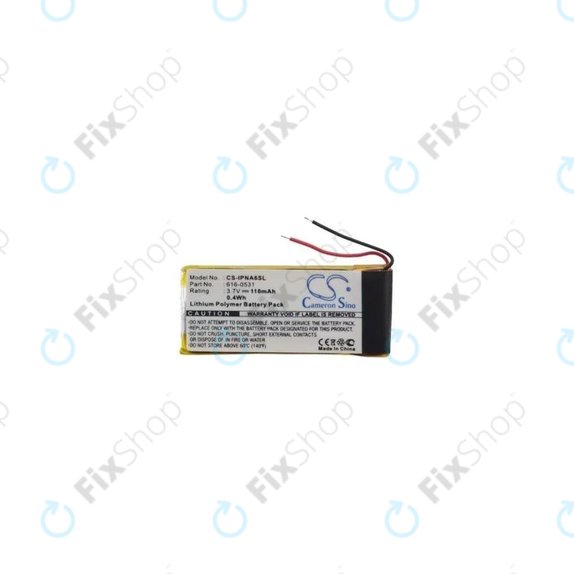 Apple iPod Nano (6e génération) - Batterie 616-0531 110mAh HQ