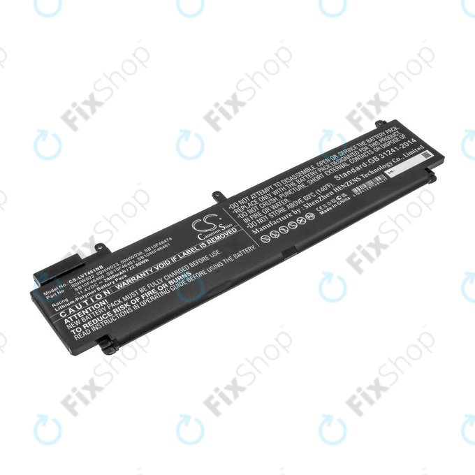 Batterie pour Lenovo ThinkPad T460s, T470s, 2000mAh, Li-Pol, 11.4V, 00HW022, HQ