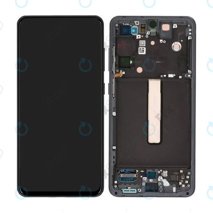 Samsung Galaxy S21 FE G990B - Écran LCD + Écran Tactile + Cadre (Graphite) - GH82-26414A, GH82-26420A, GH82-26590A Genuine Service Pack