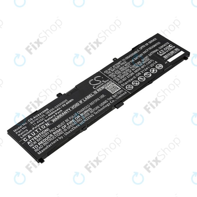 Batterie pour Asus UX310, UX310UAK, UX410UQ, 4000mAh, Li-Pol, 11.4V, B31N1535, HQ
