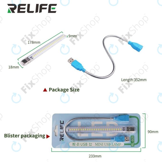 Relife RL-805 - Mini lampe LED USB