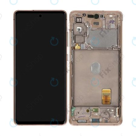 Samsung Galaxy S20 FE 5G G781B - Écran LCD + Écran Tactile + Cadre (Orange Nuage) - GH82-24214F, GH82-24215F, GH82-29056F Genuine Service Pack