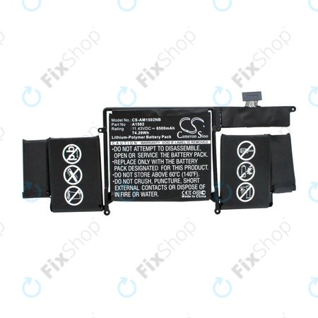 Apple MacBook Pro 13" Retina A1502 (Début 2015) - Batterie A1582 6500mAh HQ