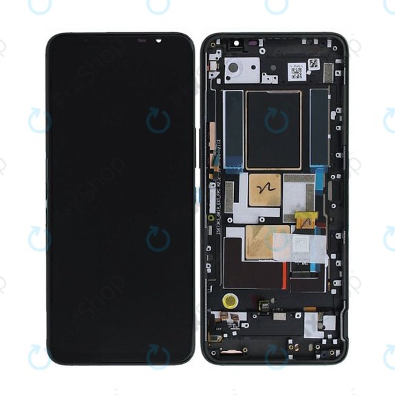 Asus ROG Phone 5s, 5s Pro ZS676KS - Écran LCD + Tactile + Cadre (Bleu) - 90AI0092-R20020 Genuine Service Pack