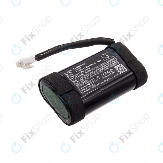 Batterie pour Bang & Olufsen Beoplay P6, 3400mAh, Li-Ion, 7.4V, C129D1, HQ