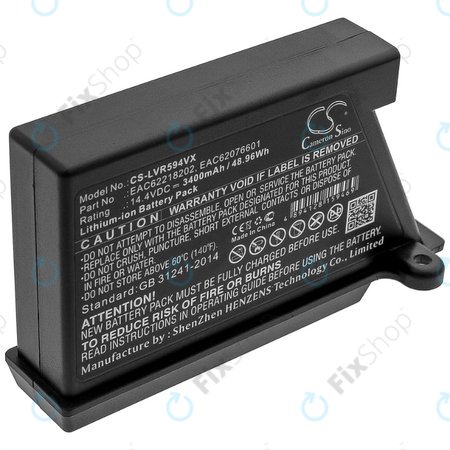 LG HomBot-series, VR-series - Batterie EAC62218202, EAC62076601 Li-Ion 14.4V 3400mAh HQ