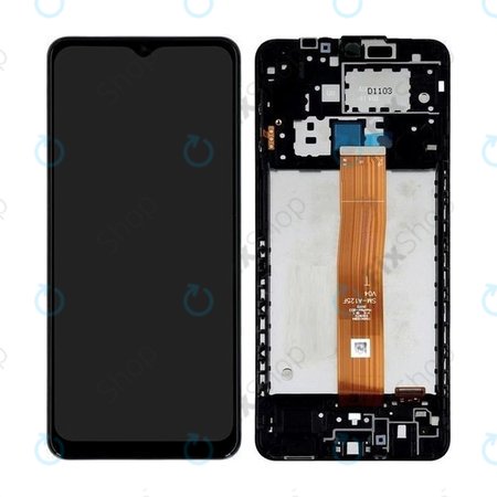 Samsung Galaxy A12 A125F, A022F - Écran LCD + Ecran Tactile + Cadre (Noir) - GH82-24490A, GH82-24491A Genuine Service Pack