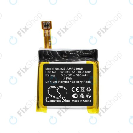 Batterie pour Amazfit T-Rex, 390mAh, Li-Pol, 3.8V, A1919, HQ